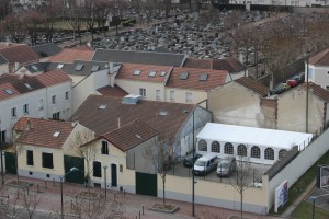 Synagogue in Gennevilliers, Paris. Under armed guard since the Charlie Hebdo attacks.