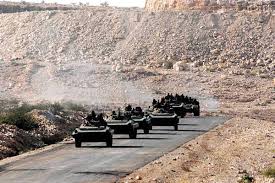 Armored cars and tanks belonging to Yemeni Armed Forces Being Deployed Illegally to Al-Ahmars against the Houthis 